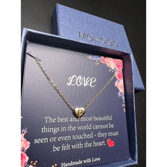 Heart Monogram Necklace - Picture 3 of 5